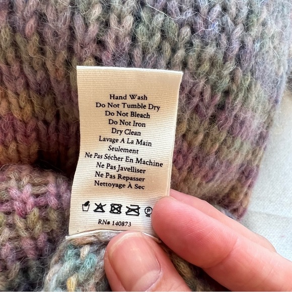 LoveShackFancy‎ Yumi Alpaca Wool Blend Sweater in Rainbow - Picture 10 of 10